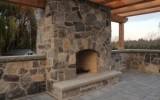 jpgrustic backyard fireplace